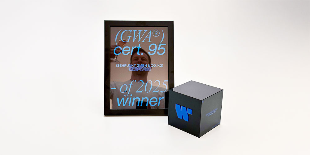 Sehpunkt // German Web Award: Platzierung
